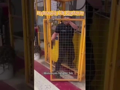 انبار صنعتی لیفت هیدرولیک بارگذاری راهنمای عمودی لیفت کالاهای راه آهن