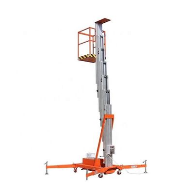 خرید 6m-16m تلسکوپی عمودی پلی فرم های کاری هوایی آلومینیوم online manufacture