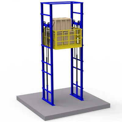 خرید 2000kg-6000kg لیفت عمودی انبار کالاها هیدرولیک چهار پست لیفت بار online manufacture