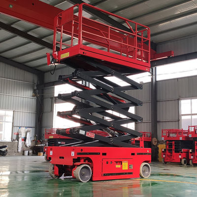 خرید 320 کیلوگرم سیستم بلندکن قیچی خودران 10m 12m بلندکن قیچی الکتریکی online manufacture
