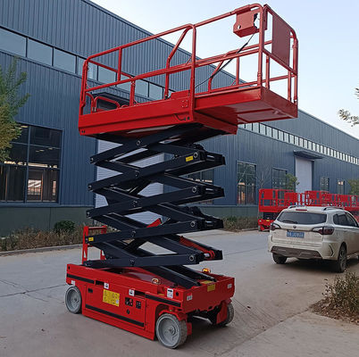 خرید 8m - 16m پلت فرم کار هوایی بلند کننده های خودکار کامل قیچی الکتریکی online manufacture