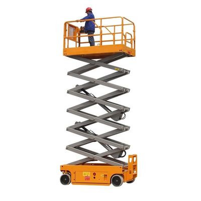 خرید برق هیدرولیک 8m 10m خودران پلی فرم بلند قیچی برای کار هوایی online manufacture