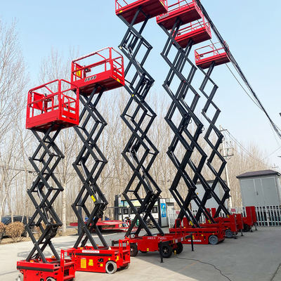 خرید Self-propelled Scissor Lift 8m 10m 12m 14m Hydraulic Scissor Lift Platform تولید آنلاین