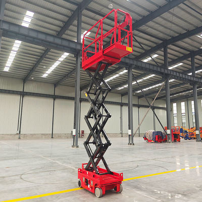 خرید Self-propelled Electric Scissor Lift 6m 230kg Mini Aerial Work Platform تولید آنلاین