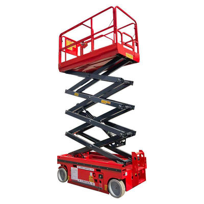 خرید 8m 10m 12m Hydraulic Mobile Scissor Lift Platform With 450kg Load Capacity تولید آنلاین