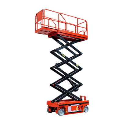 خرید 4m 6m 8m Self Propelled Electric Scissor Lift For Warehouse Cleaning Window تولید آنلاین