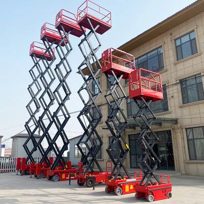 خرید Electric Self Propelled Aerial Work Platform 6m 8m Scissor Lift تولید آنلاین