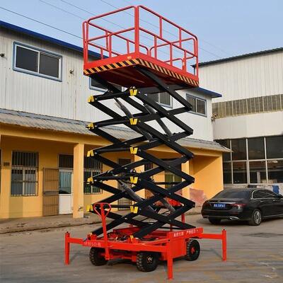 خرید Aerial Platform 6m 8m 10m 12m 14m 500kg Mobile Hydraulic Scissor Lift تولید آنلاین