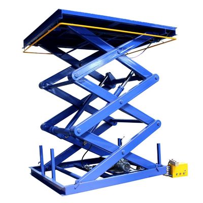 ارتفاع 4 متر 2000 کیلوگرم هیدرولیک قیچی لیفت میز صنعتی دو قیچی لیفت