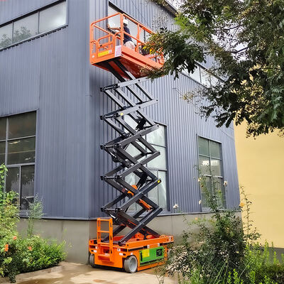 سکوی بالابر قیچی هیدرولیک برقی برای استفاده در نگهداری ساختمان