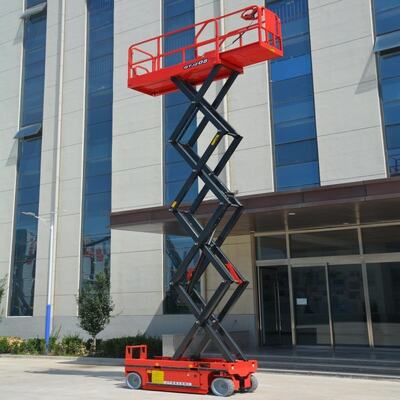 بالابر قیچی برقی خودکششی 10 متر ظرفیت 450 کیلوگرم برای کارکرد 2 نفر