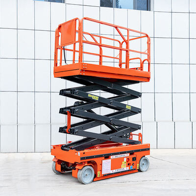 بالابر قیچی سیار CE 4m 6m 8m Electric Small Electric Lift Platform