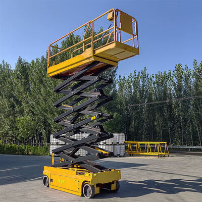 14m 16m 230kg هیدرولیک برقی قیچی لیفت پلتفرم کار هوایی