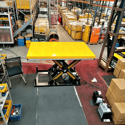 میز بالابر ثابت سکوی بالابر قیچی 4 تنی 1.4 متری برقی هیدرولیک بالابر ثابت