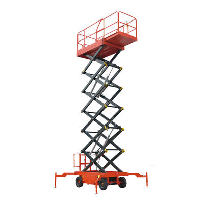 6m - 10m 2000kg پلتفرم بلندکننده قیچی الکتریکی کوچک