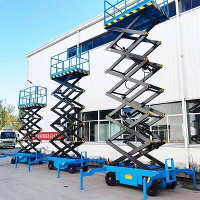 میز بالابر قیچی برقی متحرک ۱۰ متری، سکوی بالابر قیچی هیدرولیک ۵۰۰ کیلوگرمی
